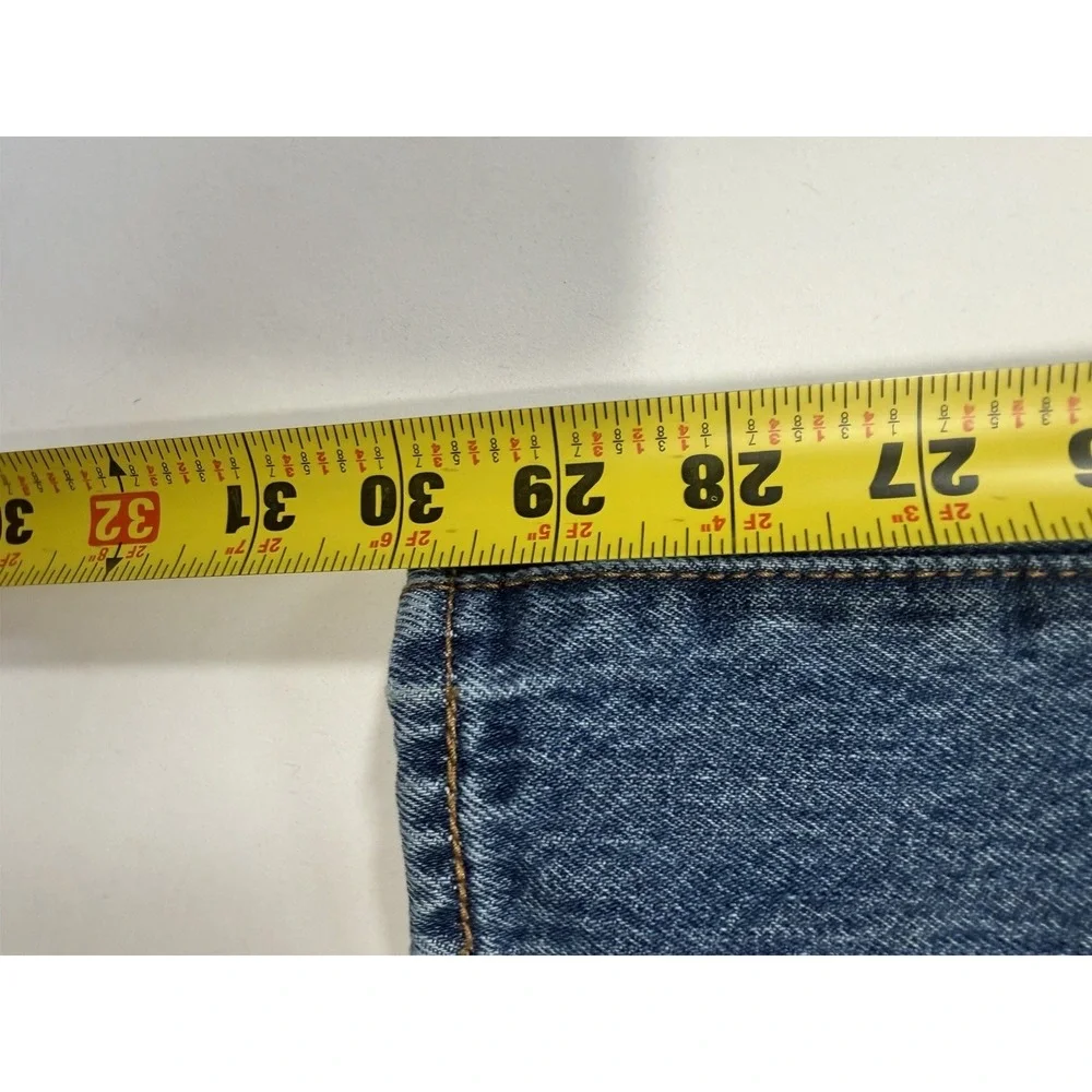Levi's 501 Jeans Men's 36x32 Blue Button Fly Straight Leg Medium Wash Denim